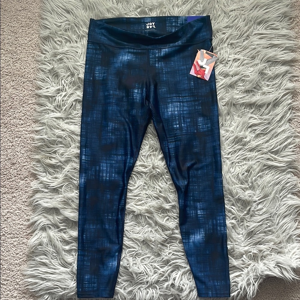 Blue Patterned Leggings